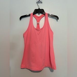 Lululemon Cool Racerback Womens Tank Top Pink Shell Size 10